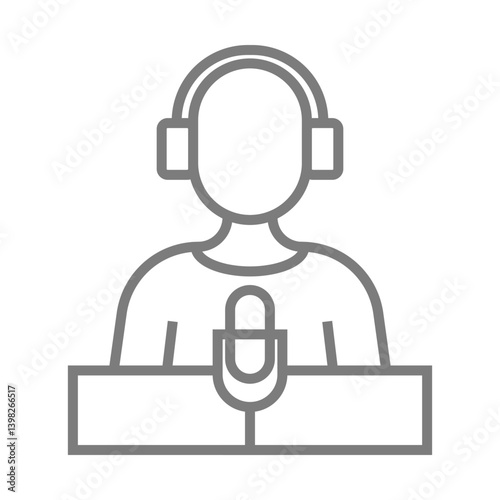 Radio DJ Icon Design
