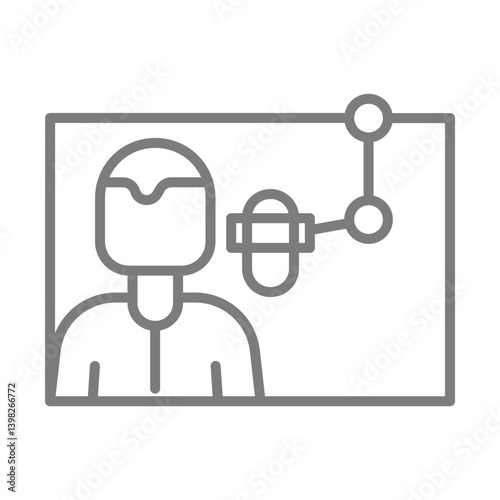 Radio Host Icon Design