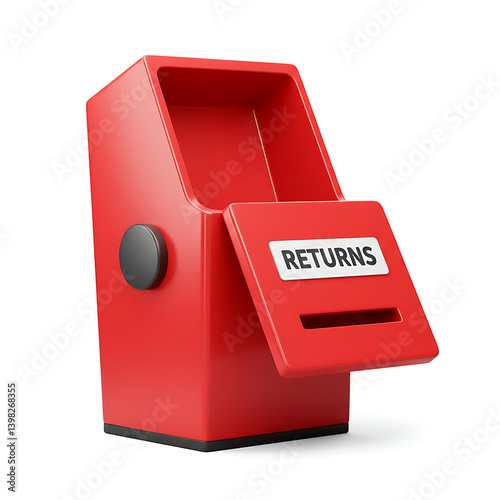 3D toy-style return book bin