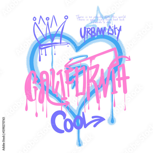 Hand drawn font. Skater with skateboard. t-shirt graphics . Girls  graphics.  fashion print design. urban city   text. new generation graffit text print design. hand writing font. urban skate artwork.