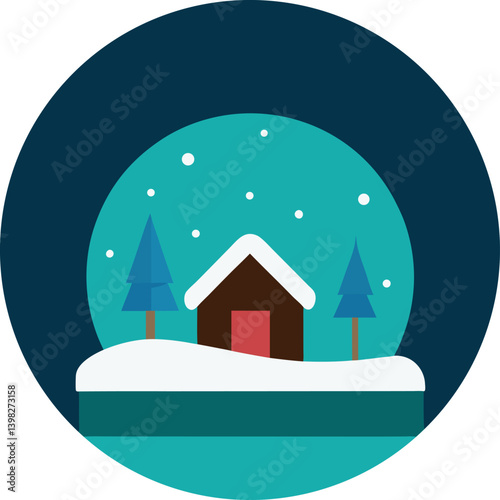 house in the snow