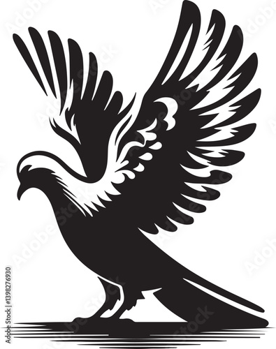 eagle with wings