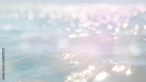 やわらかな光と水面テクスチャ背景