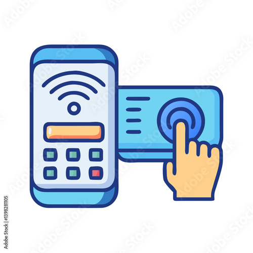 contactless icon, contactless vector illustration-simple illustration of contactless, perfect for contactless logos and icons