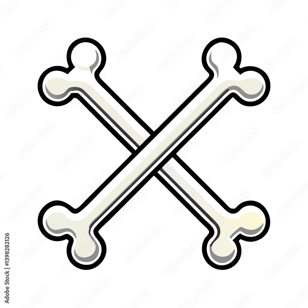 crossed bones icon, crossed bones vector illustration-simple illustration of crossed bones, perfect for crossed bones logos and icons crossed bones icon, crossed bones vector illustration-simple illustration of crossed bones, perfect for crossed bones logos and icons