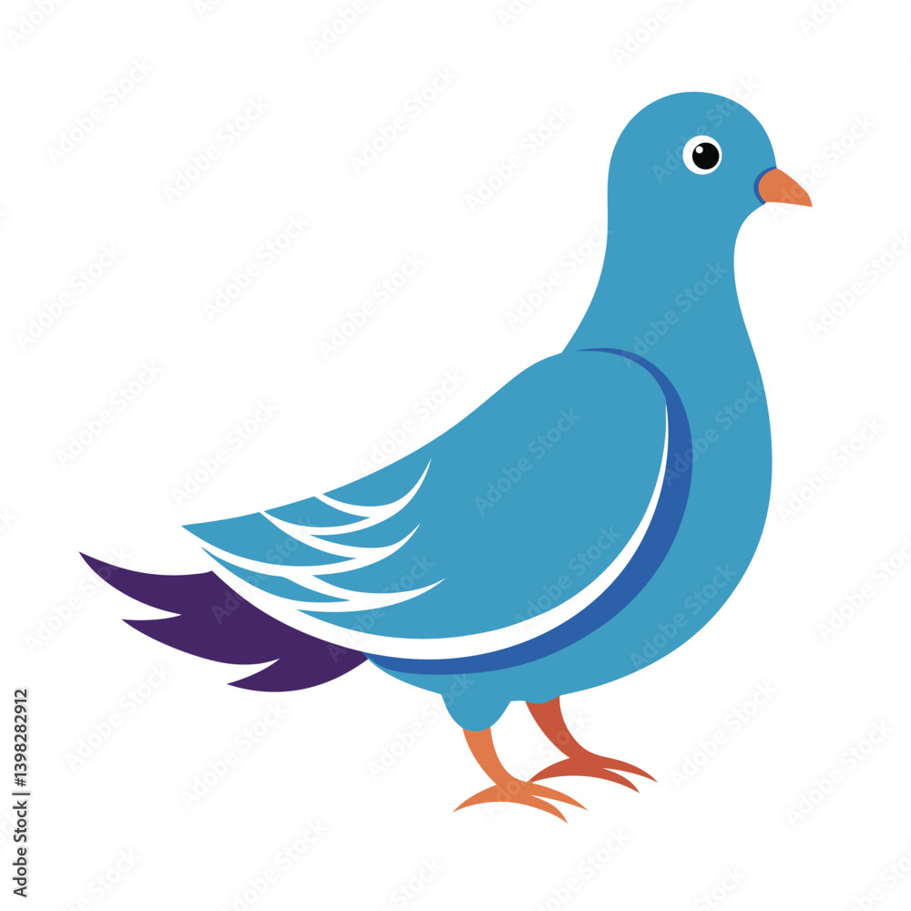 Fototapeta premium Dove isolated on white background