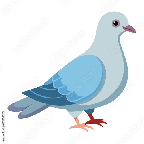 Dove isolated on white background