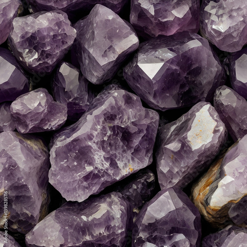 たくさんのアメジスト原石