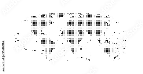 Fototapeta Naklejka Na Ścianę i Meble -  World Map with islands
