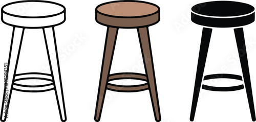 wooden chair isolated on white