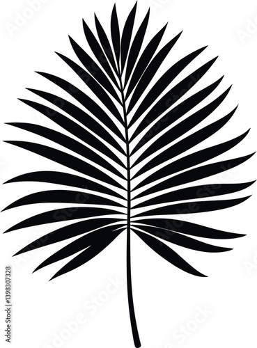 vector black silhouette of a tree  vector on white background.