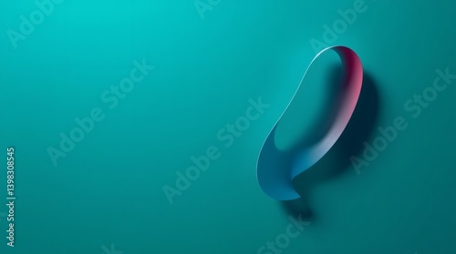 glass vase on a blue background