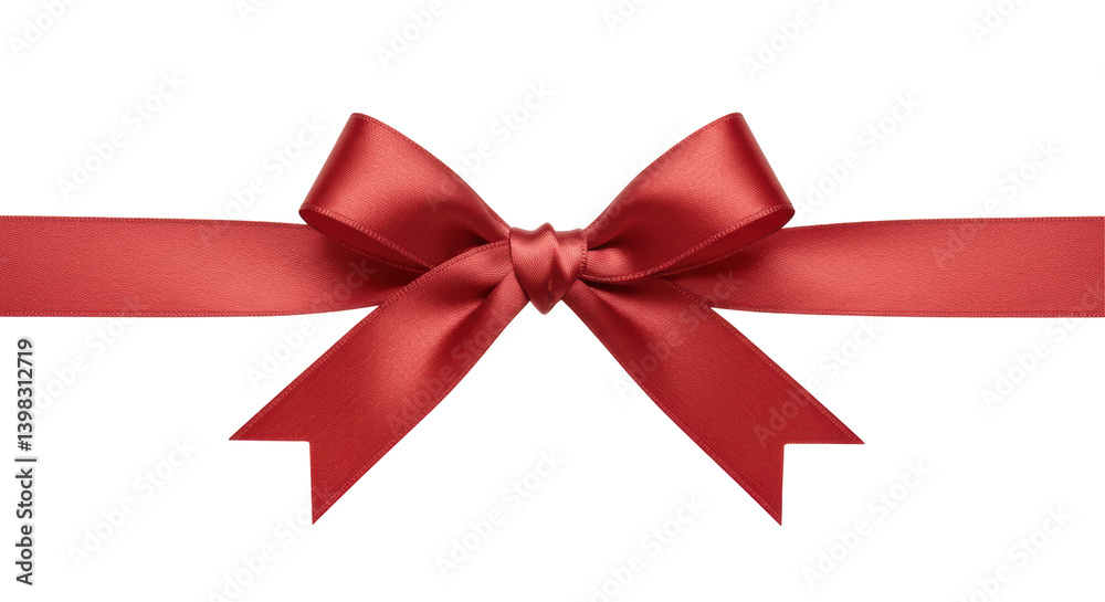 Isolated Red Ribbon Isolated Red Ribbon