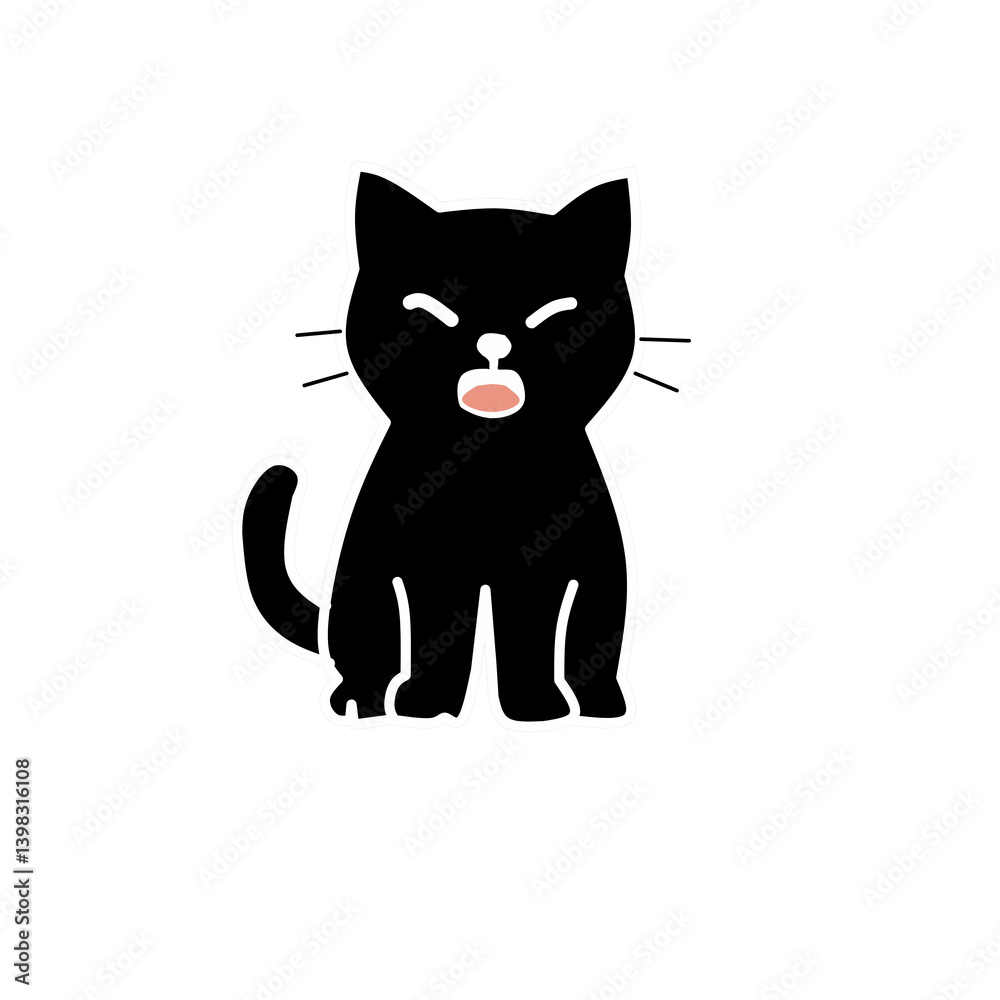 Elegant Black Cat Silhouette – Mysterious Feline Artwork for Design and Decoration
Elegant Black Cat Silhouette – Mysterious Feline Artwork for Design and Decoration
