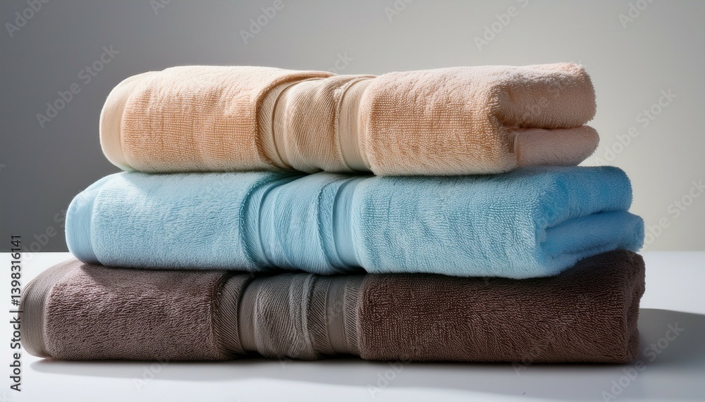 stack of colorful towels stack of colorful towels