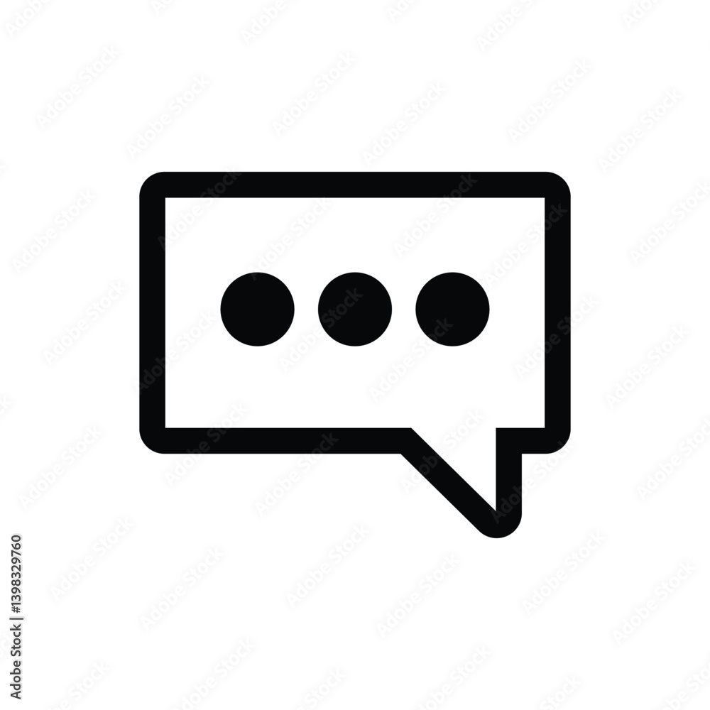 Chat bubble icon, Talk bubble speech symbol, Empty blank bubble icon flat style. Chat bubble icon, Talk bubble speech symbol, Empty blank bubble icon flat style.
