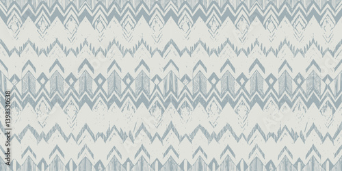 Trendy geometric pattern in soft blue and white tones.