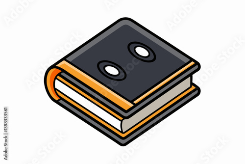 a stack of books on white background
