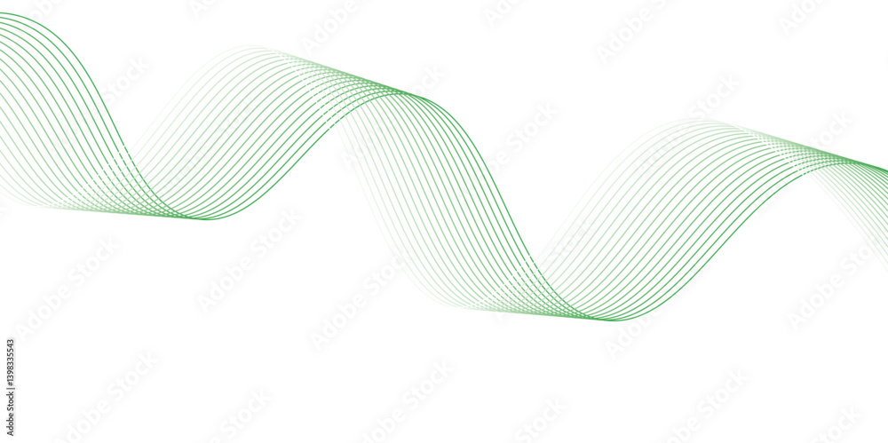 abstract green wave background. frame of abstract vector green wave melody lines on white background abstract green wave background. frame of abstract vector green wave melody lines on white background
