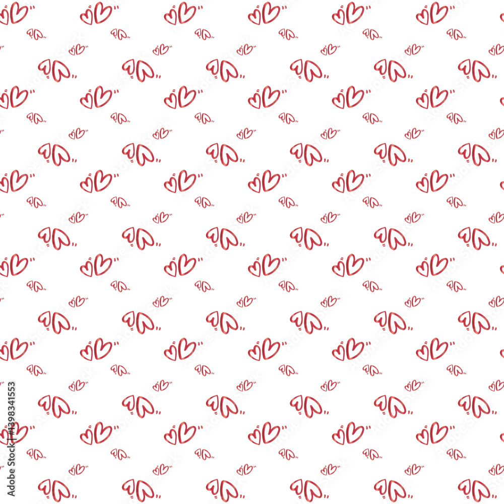 So Many Happy Hearts Seamless Vector Pattern Design So Many Happy Hearts Seamless Vector Pattern Design