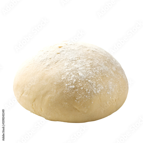 фотографія Bread dough on a white background. Close-up. Isolated.