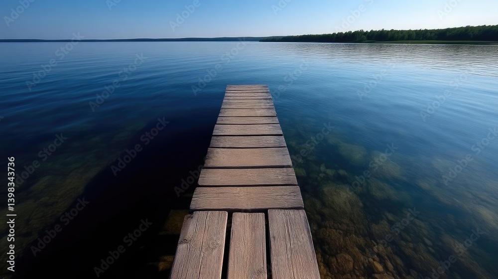 Obraz premium Serene Lakeside Dock
