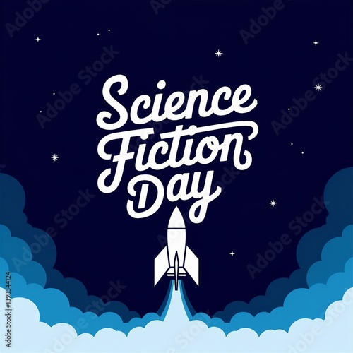 Retro Rocket Launches into Space: Celebrate Science Fiction Day with this Stylish Design