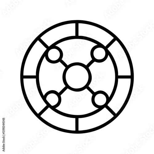 Abstract circle diagram design vector illustration for infographic and presentation template
