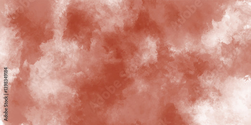 Fluid Red Smoke Trails Forming an Organic Abstract Shape

