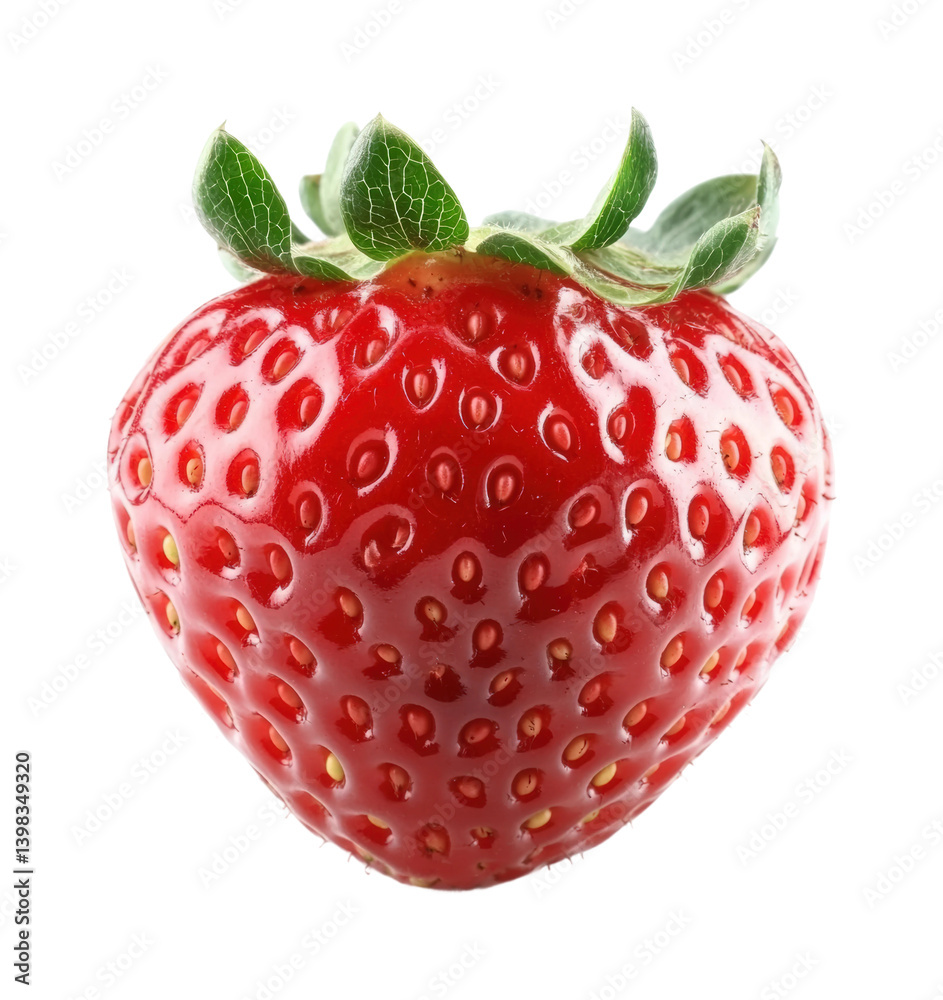 Strawberry harvesting event farm location environment view freshness concept. Isolated on transparent background, png.