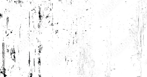 Distressed grunge wall texture. Distress overlay texture. Grunge background. Abstract mild textured effect. Black isolated on white.