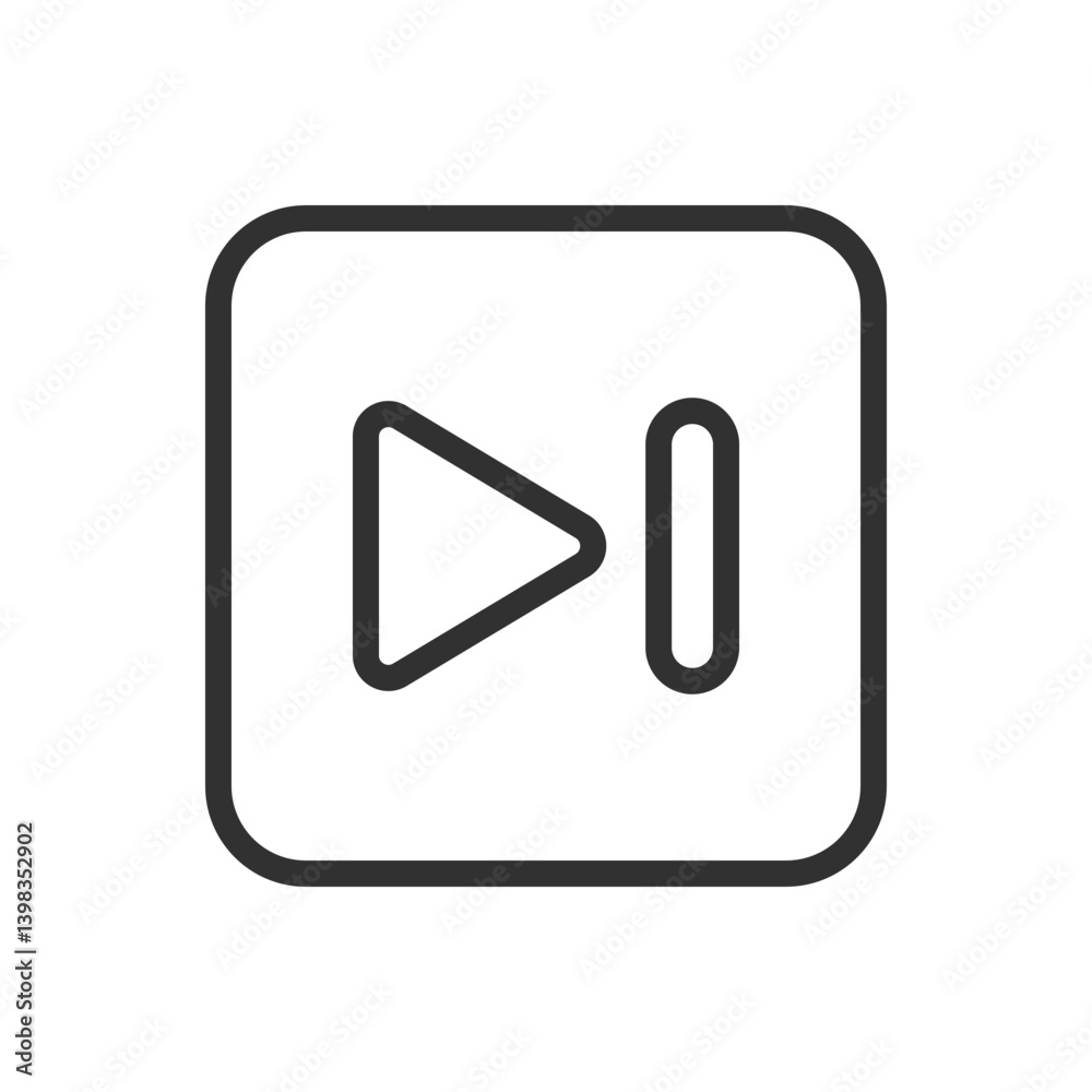 Play Next Icon – Media Control, Music Playback, Next Track Button Play Next Icon – Media Control, Music Playback, Next Track Button