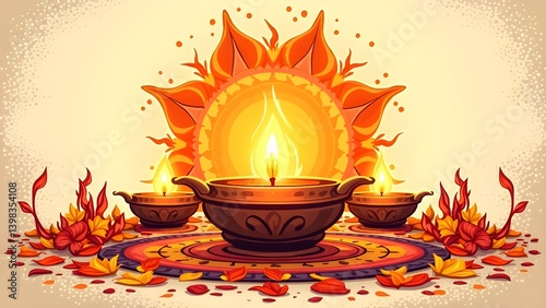 A simple poster image design created for sinhala and tamil new year