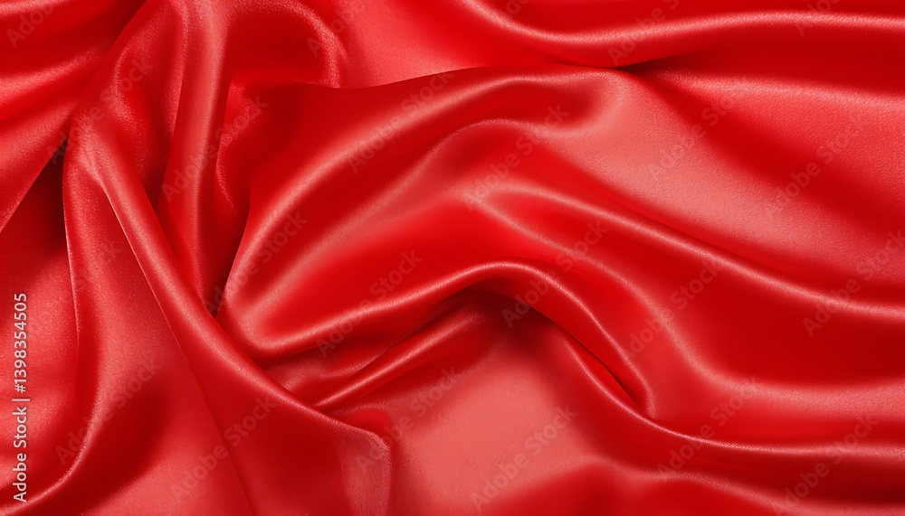 Obraz premium Red Satin Fabric Texture