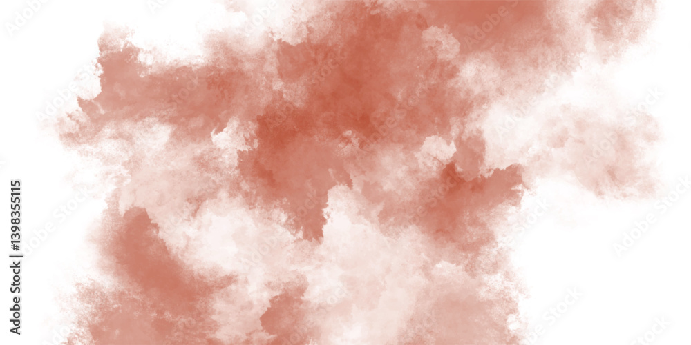 Fototapeta premium Airy Plume of Red Smoke on Minimalistic Dark Background