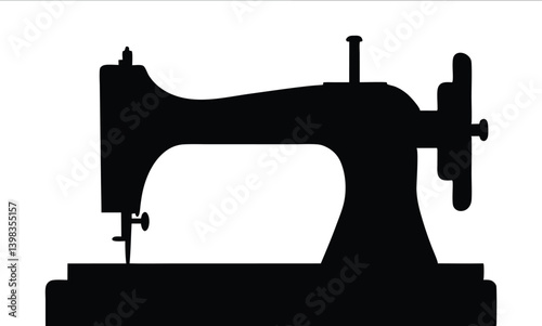 sewing machine silhouette,old sewing Machine icon clipart
