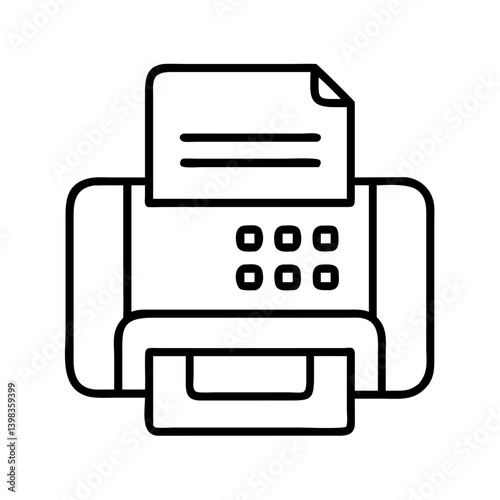Find the best printer machine vector icon for office document printing and scanning solution needs