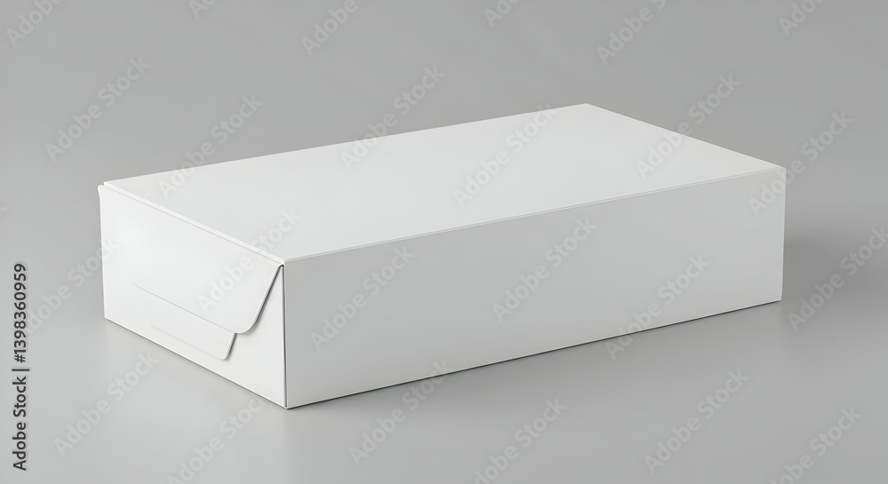Fototapeta premium Blank White Cardboard Box Mockup