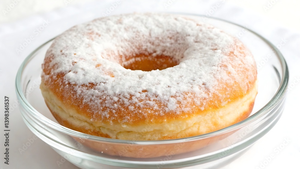 Donuts with icing sugar Donuts with icing sugar