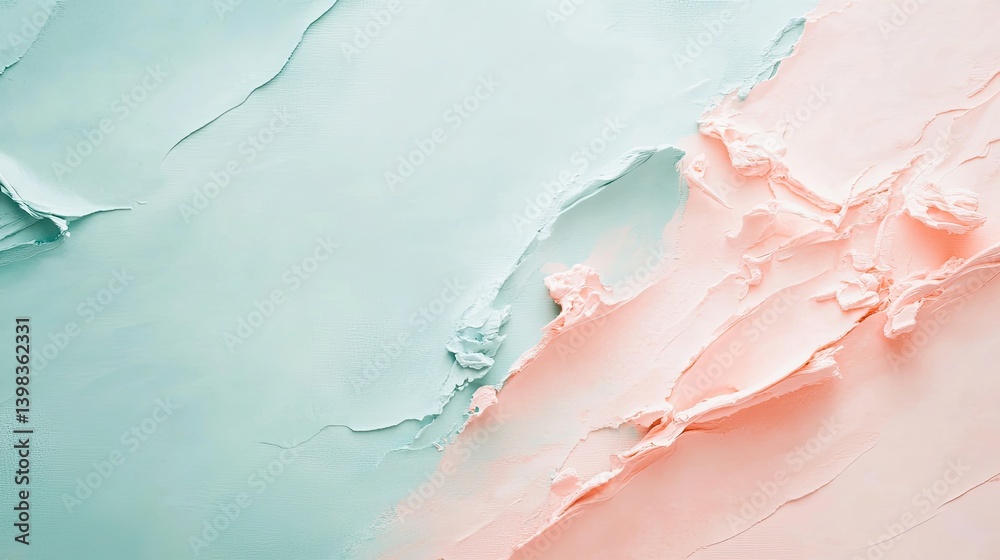 Fototapeta premium Abstract Pastel Painting of Textured Paint