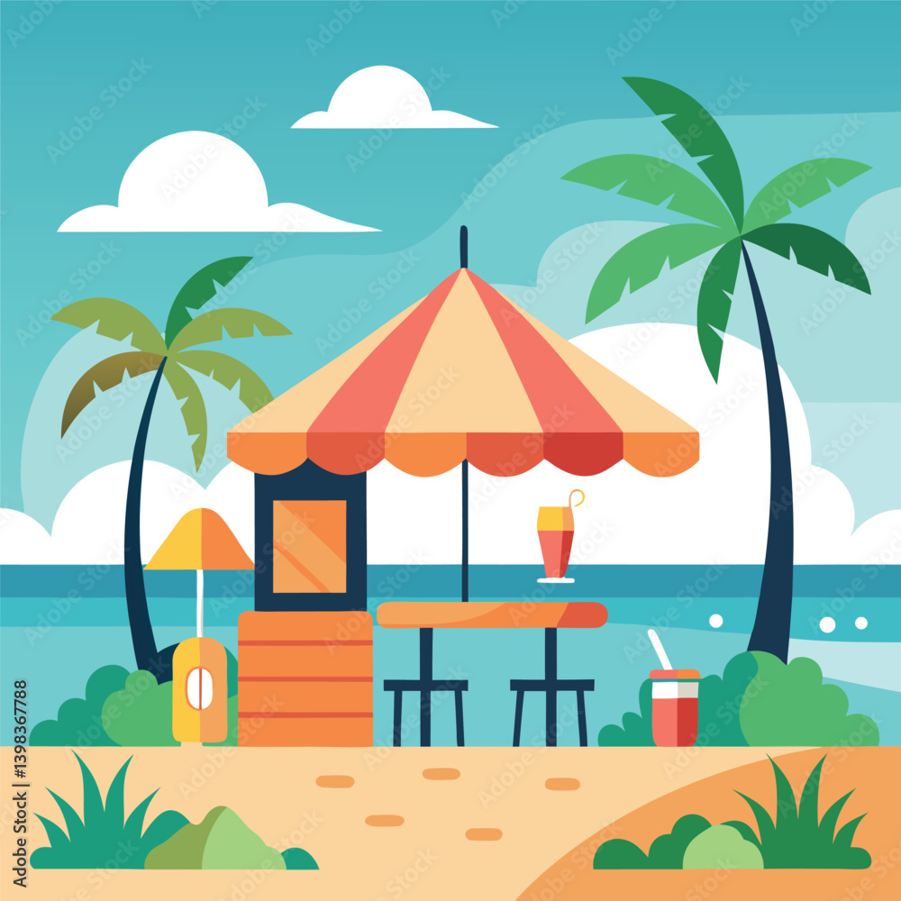 Obraz premium tropical beach background