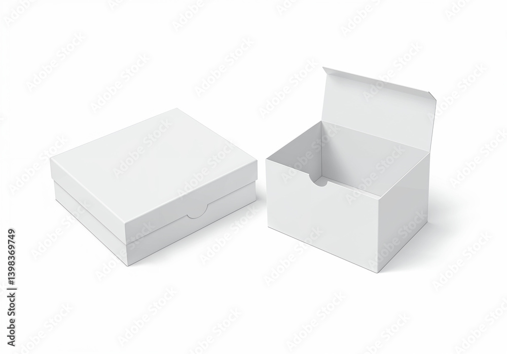 Blank White Cardboard Boxes Mockup for Design Inspiration Blank White Cardboard Boxes Mockup for Design Inspiration