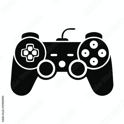 Joystick Game vectorJoystick Game icon illustration silhouette