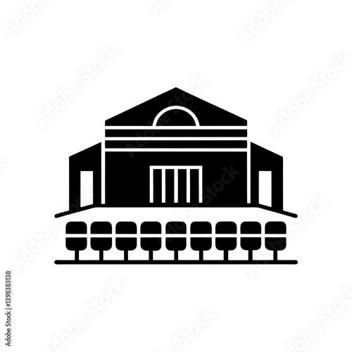 Empty Auditorium Icon Venue Hall Symbol