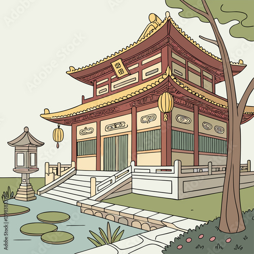 A Buddhist temple or Buddhist monastery is the place of worship for Buddhists, the followers of Buddhism. They include the structures called vihara, chaitya, stupa, wat and pagoda in different regions