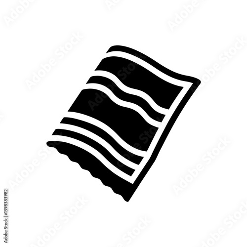 Vacation Beach Towel Icon Summer Symbol