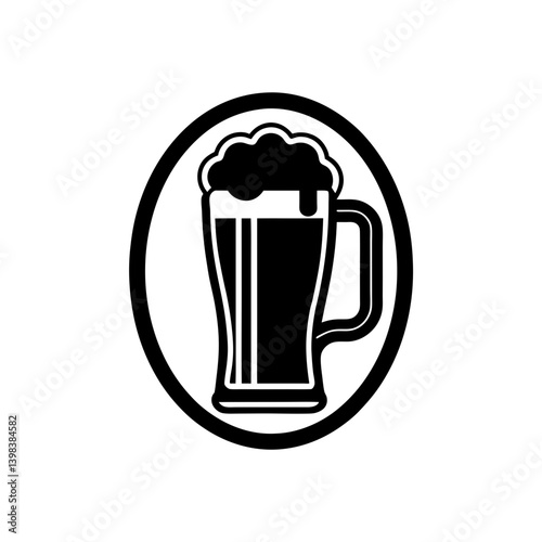 Cold Beer Icon Alcoholic Drink Beverage Symbol