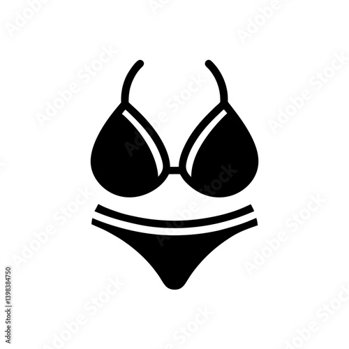 Summer Bikini Icon Beachwear Swimsuit Symbol
