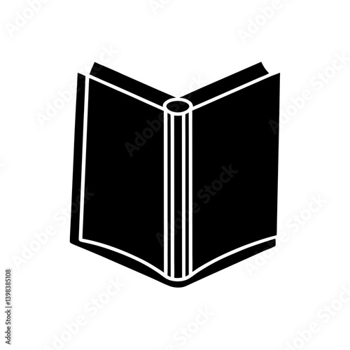 Educational Book Icon Learning Reading Vector Symbol