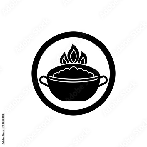 Savory Braised Food Icon Slow Cooked Dish Symbol